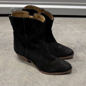 Free People Black Ankle Boots
